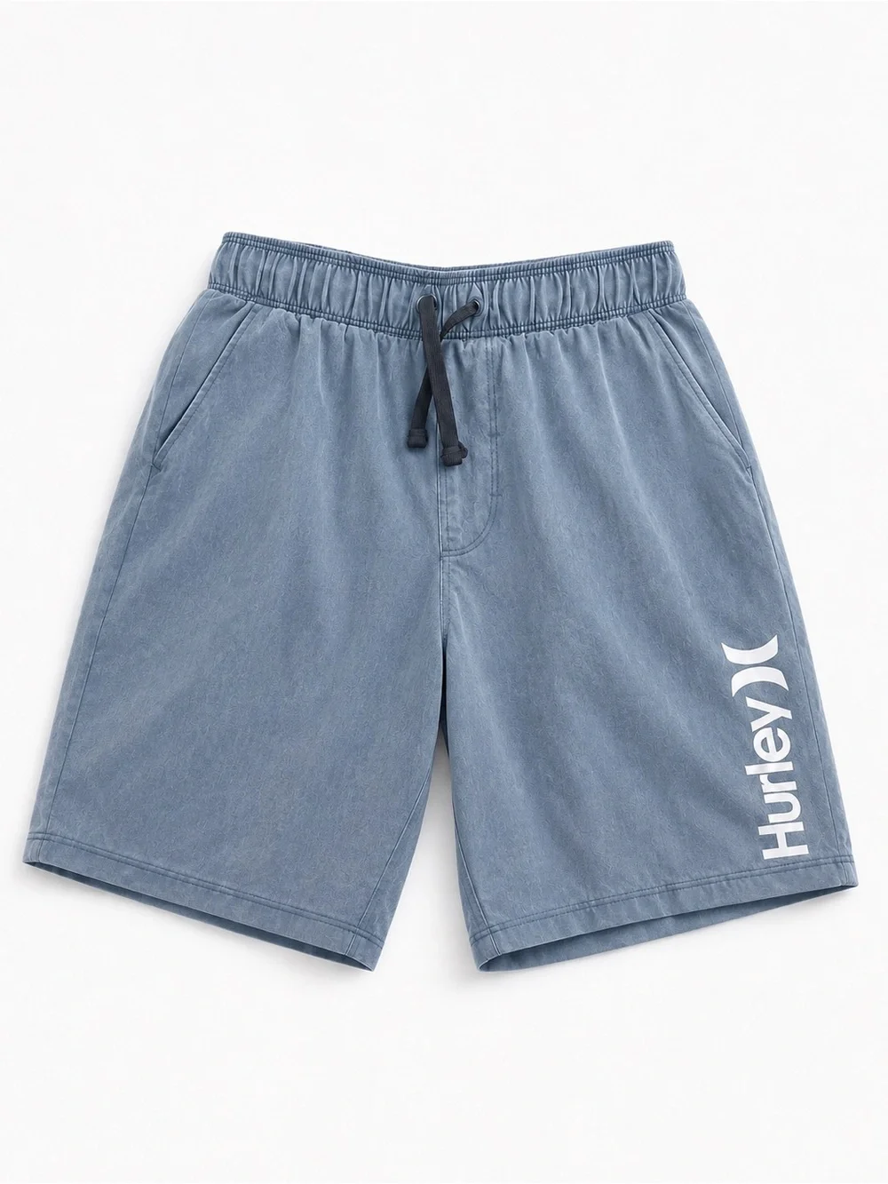 Hurley Light Gray Thermal Top with Blue Shorts